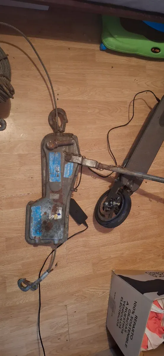 2 Cables de Acero con Polea y Gancho