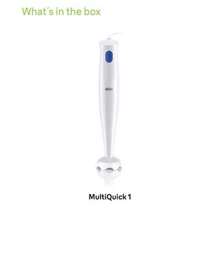 Batidora Mano Braun MultiQuick 1