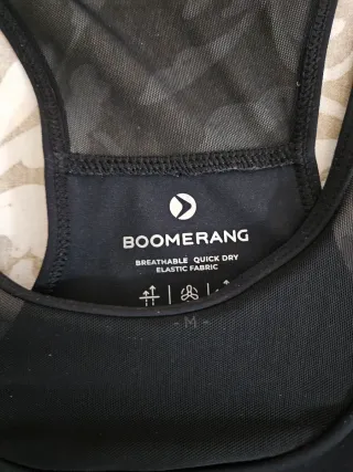Top deportivo Boomerang M/38/10 Negro
