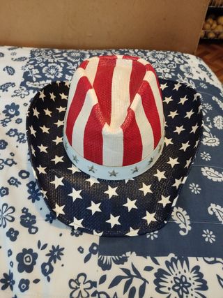 Sombrero vaquero USA estrellas y rayas