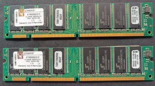 2x 512MB Módulos de Memoria Kingston DDR