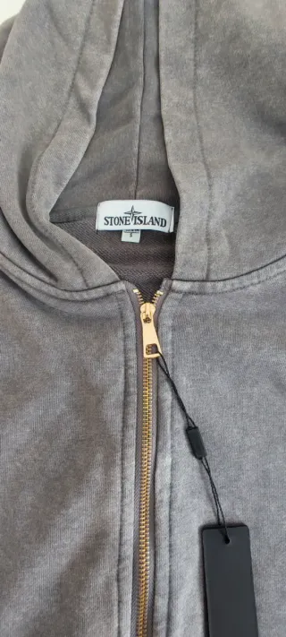 Sudadera Stone Island Gris Hombre