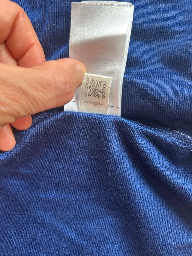 Giacca Adidas rossa e blu unisex