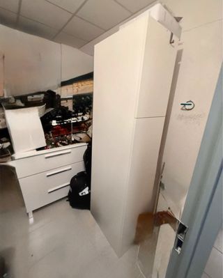 Muebles de baño blancos: Lavabo y Armario IKEA