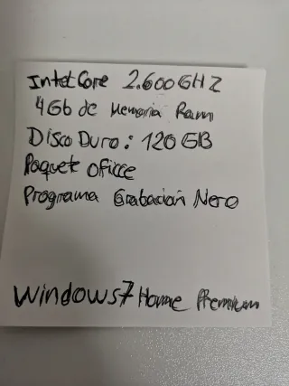 Portátil Económico, funcionando con Windows y ofic