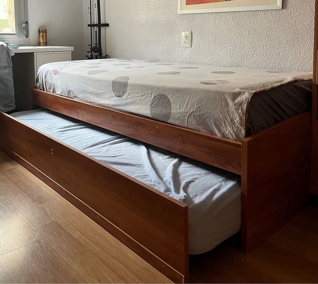 Cama nido 90x190 madera cerezo