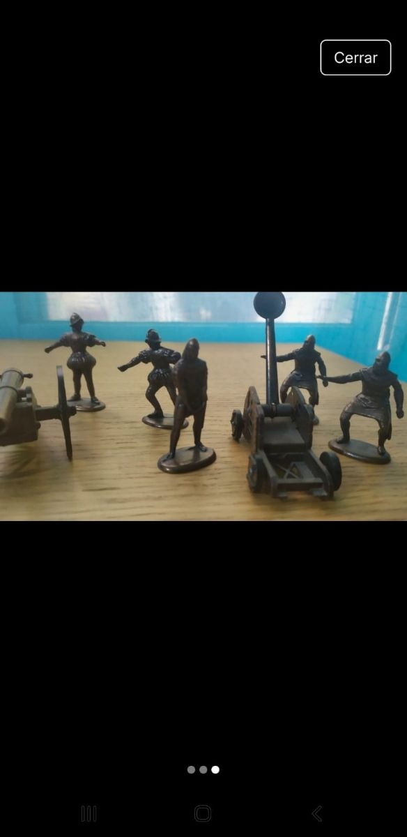 Soldados y cañones de plomo vintage Playme