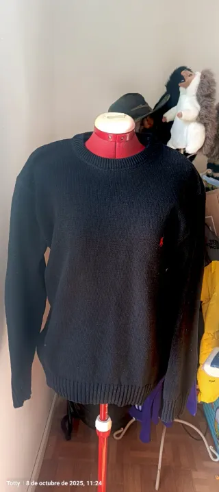 Jersey Polo Ralph Lauren Negro Vintage
