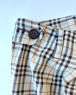 Pantaloni Benetton dritti colore beige e nero