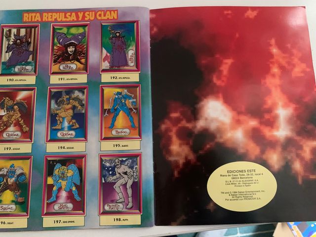 Álbum Cromos Power Rangers Completo 1994