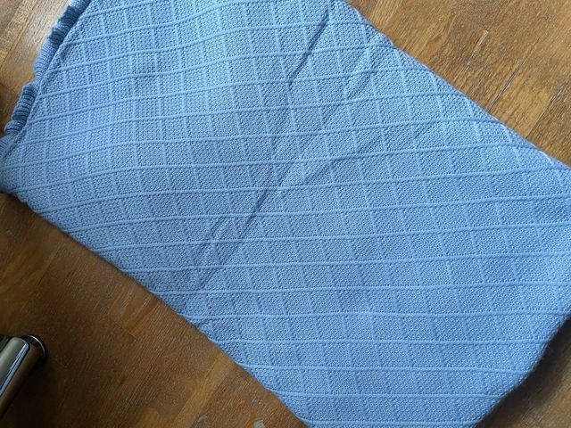 Saco para bebé azul con forro blanco Juliana