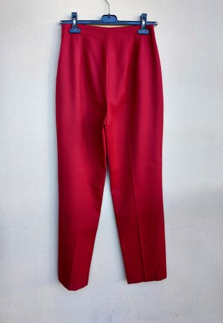 Pantaloni vintage colore bordeaux