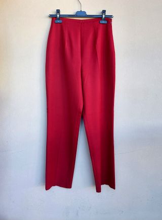 Pantaloni vintage colore bordeaux