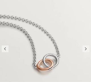 Colgante de plata 925 plata 925 bañada en oro rojo