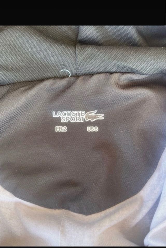 Chaqueta Lacoste Negra y Azul