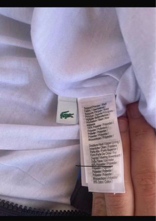 Chaqueta Lacoste Negra y Azul