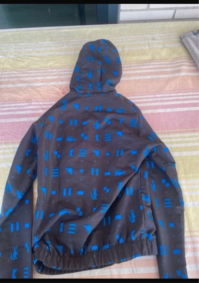 Chaqueta Lacoste Negra y Azul