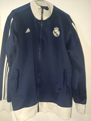 Chaqueta Adidas Real Madrid Azul y Blanca