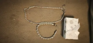 Conjunto Plata: Collar y Pulsera