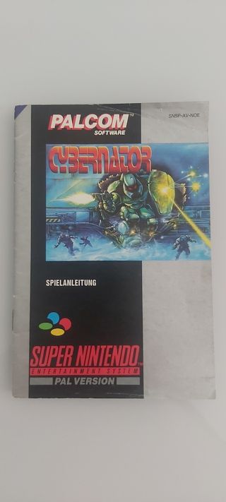 Manual Cybernator PAL NOE snes original