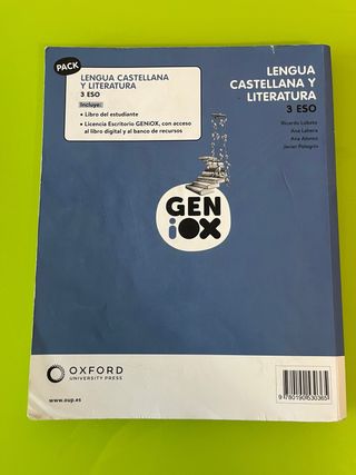 Lengua Castellana y Literatura 3º ESO. Libro de...