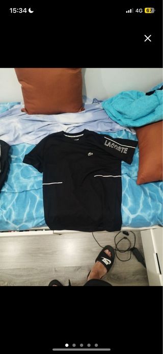 Camiseta Lacoste Negra