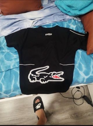 Camiseta Lacoste Negra