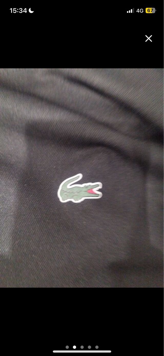 Camiseta Lacoste Negra
