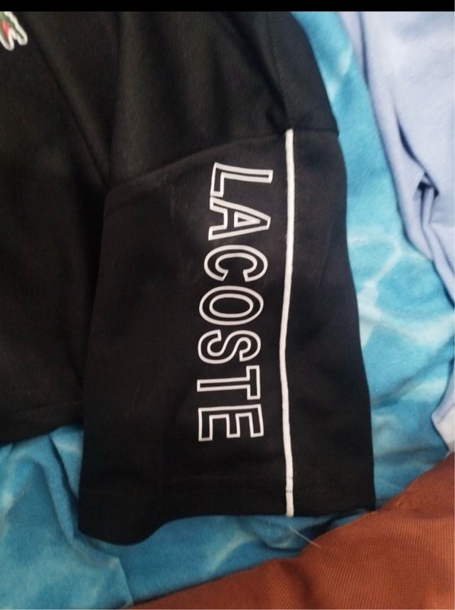 Camiseta Lacoste Negra