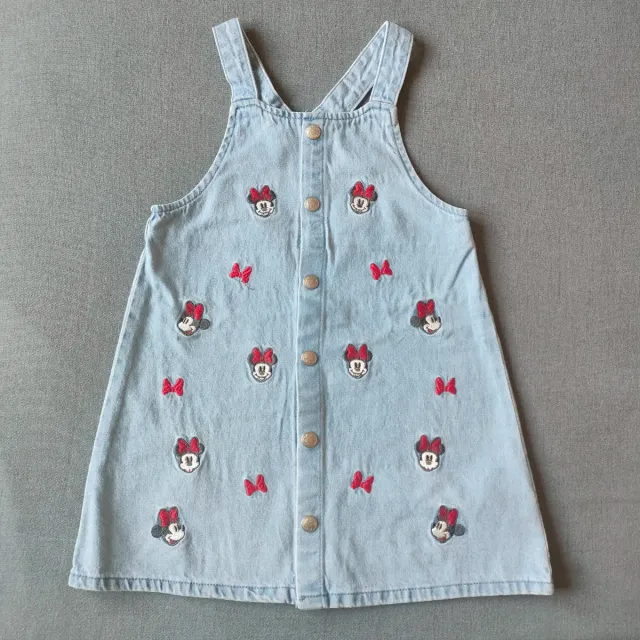 Salopette jeans bambina Minnie Mouse