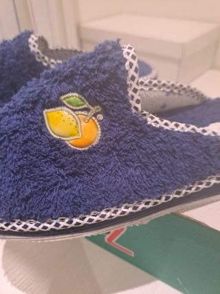 Zapatillas de estar por casa azules