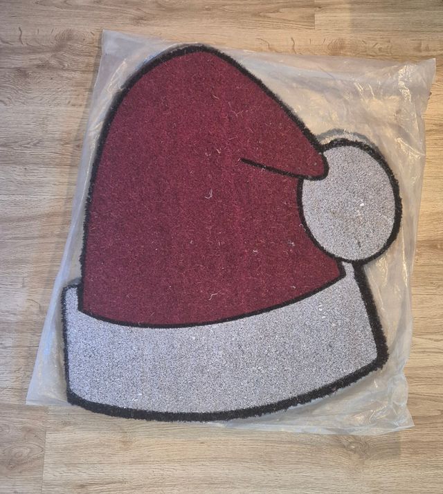 2 Felpudos Navideños Gorro Papá Noel