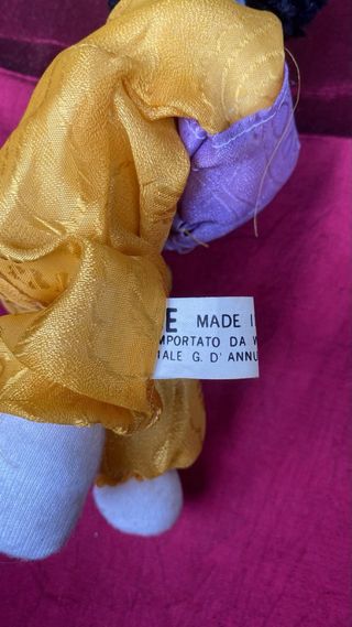 Bambola stoffa Savage Italia '90 Made in China