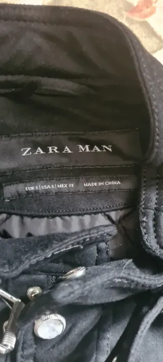 Pack de 3 Chaqueta Zara Hombre Negra Bolsillos. 