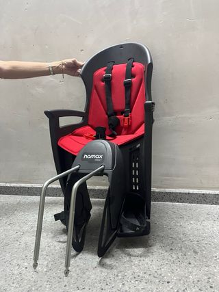 Sillita bici HAMAX Smiley negra/roja