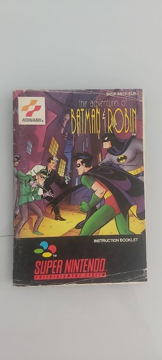 Manual Batman & Robin PAL EUR snes original 