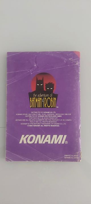 Manual Batman & Robin PAL EUR snes original 