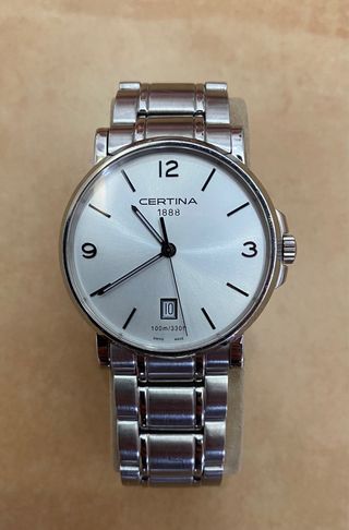 Reloj Certina Hombre Plata y Blanco