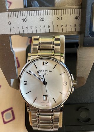 Reloj Certina Hombre Plata y Blanco