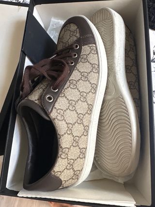 Zapatillas Gucci Beige y Marrón