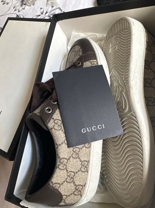 Zapatillas Gucci Beige y Marrón