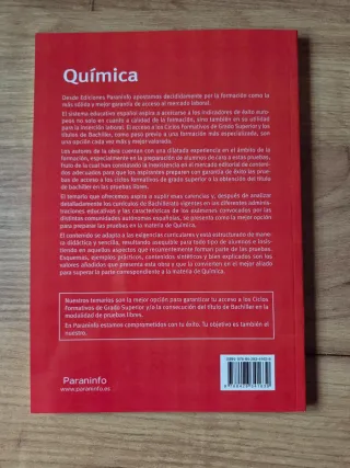 Química: Acceso Ciclos Formativos Grado Superior