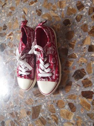 Zapatillas Harry Potter Rojas y Blancas