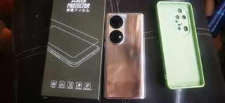Huawei P50 Pro - Pellicola salvaschermo e custodia verdi