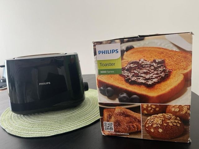 Tostadora Philips Negra