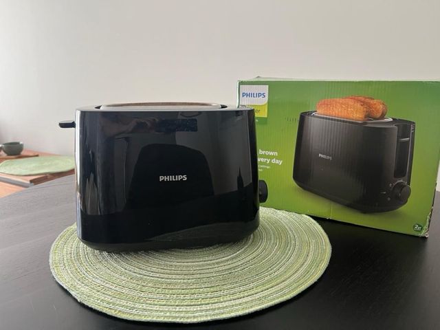 Tostadora Philips Negra