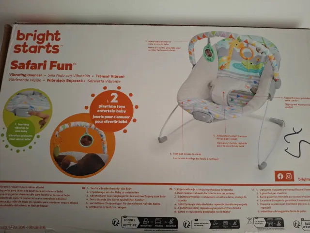 Hamaca Bebé Bright Starts Safari Fun