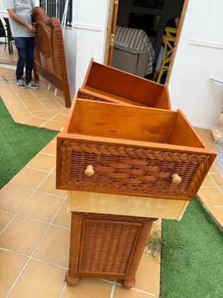 Comodini in vimini (midollo)