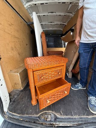 Comodini in vimini (midollo)