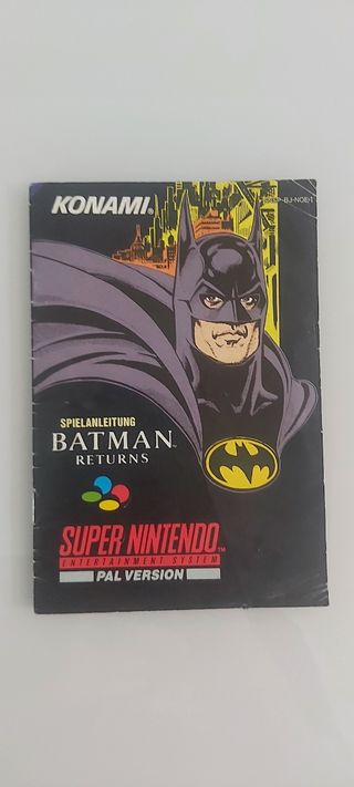 Manual Batman Returns PAL NOE snes original